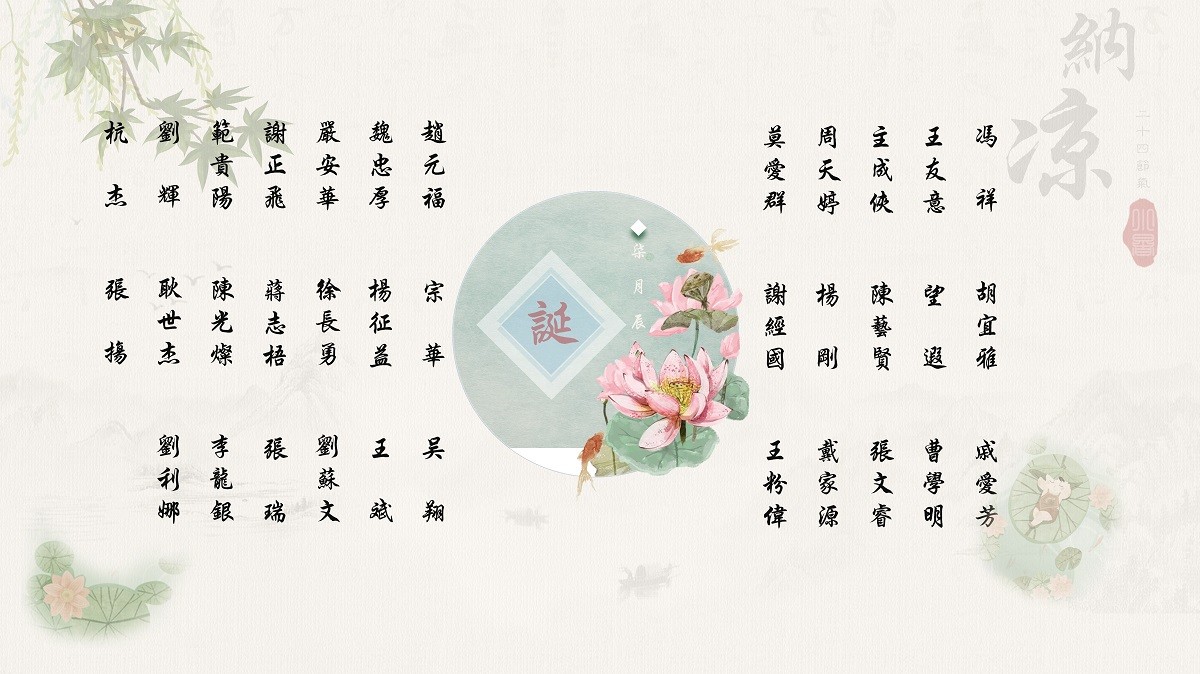 【生日祝福】恭祝07月生日的員工生日快樂！